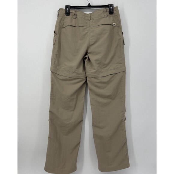 The North Face Convertible Outdoor Cargo Pants Womens Size 8 Tan Zip Off Leg - Picture 2 of 16